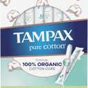 TAMPAX Pure 100% Organic Cotton Core Super Absorbency Tampons - 24 ct