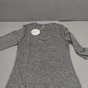 ANRABESS Womens Long Sleeve Workout Quick Dry Fitted Yoga Gym Athletic Shirts Grey Small