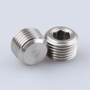 1/8" BSPT Port Plug Fitting Stainless Steel, Pack of 2