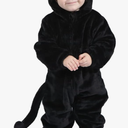 HSCTEK Baby Cat Onesie Costume, Unisex Infant Baby and Toddler Hooded Bodysuit with Footwear Size 3-6M