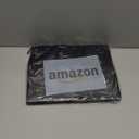 qiqee 5PCS Black Gift Bags with Ribbon Handles 9.6"x7.9"x4.3" Medium Size Gift Bags (Tissue Paper included, Medium Wide)