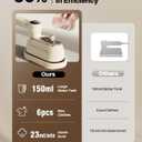 Travel Steamer Iron for Clothes, 1200W Portable Handheld Steamer Iron 4Mode with LCD Display 10S Fast Heating 180 Swivel Handle Powerful Wrinkle Remover, Garment Steamer for Home, Dorm, Travel, White