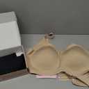 PoseFree Womens Seamless Wireless Supportive Bra Push Up Comfort Soft No Underwire Full Coverage T-Shirt Bra, 4XL