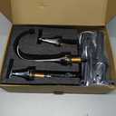 Bathroom Faucets for Sink 3 Hole, Hurran Chrome Bathroom Sink Faucet with Pop-up Drain and Supply Lines, Stainless Steel Lead-Free Widespread Faucet for Vanity RV Farmhouse, 2 Pack