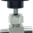 1 Piece Stainless Steel 304 Instrument Gas Needle Valve 1/4" NPT Male x 1/4 NPT Female