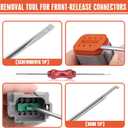 Deutsch Connector Kit - Gray, 599PCS. Waterproof Automotive/Boats Connectors, 16 Contacts in 2 3 4 6 8 12 Pin Connectors (14-20AWG) Sizes.