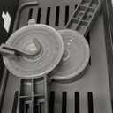 BZLMDXW Sponge Holder for Kitchen Sink, Sink Caddy Organizer with High Brush Holder 304 Rustproof Stainless, Kitchen Countertop Soap Dispenser Organizer, Decor and Accessories (Suction cup draining rack)