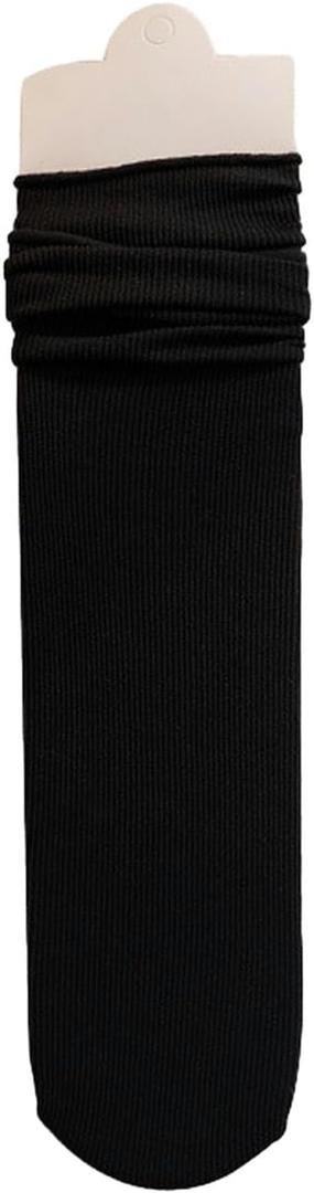 10 Pairs - Spring And Summer Japanese Women's Velvet Medium Socks Women's Solid Color Socks