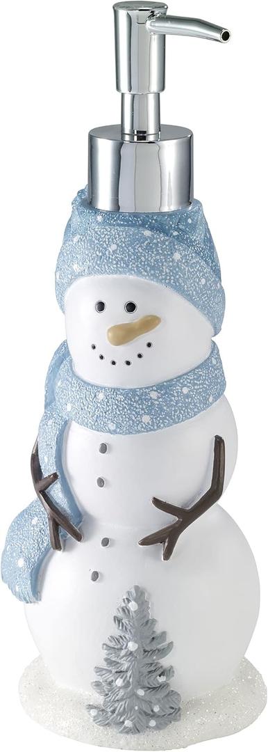Avanti Linens - Lotion Pump/Soap Dispenser, Guest Bathroom Essentials, Holiday Home Decor (Frosty Friends Collection)