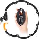 WOTOW Folding Bike Lock, Heavy Duty Steel Foldable Bike Chain Lock with Mounting Bracket, 35 Unfolding Anti Theft Bicycle Lock with 3 Key for Mountain Road City Bikes Scooter Motorcycle