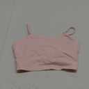 Lemedy Women Padded Sports Bra Fitness Workout Running Shirts Yoga Tank Top (Small, Light Pink)