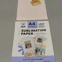 Printers Jack Sublimation Paper - Heat Transfer Paper 100 Sheets 8.3" x 11.7" for Any Epson HP Canon Sawgrass Inkjet Printer with Sublimation Ink for T-shirt Mugs DIY