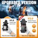 Portable Intelligent Electric Pressure Washer Pump 120W 80PSI 12V Portable Pressure Powerful Washing Kit for Home, Car, Garden, Projects