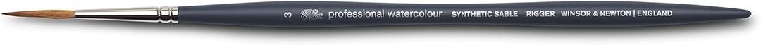Winsor & Newton Professional Watercolour Synthetic Brush, Rigger #3