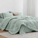 Loves Cabin Comforter Set Soft & Breathable Fabric Twin Set Aqua 5 Pcs