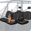 BORDAN UTV Waterproof Seat Cover for Polaris Ranger Crew XP 1000 2017-2021/Polaris Ranger Crew 1000 Premium 2020-2023, Heavy Duty 1680D Seat Covers for UTV