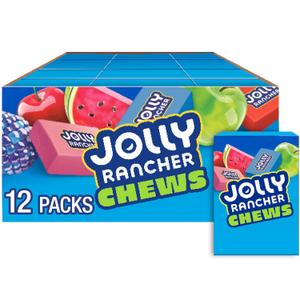 JOLLY RANCHER Chews Assorted Fruit Flavored Candy Box, 2.06 oz (12 Count)