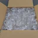 N9R 36PCS Plastic Champagne Flutes, 9 Oz Stemless Disposable Gold Rim Toasting Glasses, Crystal Clear Cocktail Cups Drinkware Shatterproof Ideal for Party Wedding Birthday