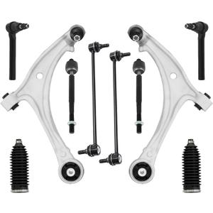 DYZJKWJW 10PCS Front Suspension Kit for 2011-2017 Honda Odyssey – Lower Control Arms w/Ball Joints, Sway Bar Links & Tie Rod Ends