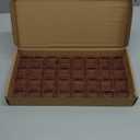 32 Pcs Chair Leg Floor Protectors Square, Silicone Chair Leg Protectors for Hardwood Floors, Chair Leg Caps Covers Protect Wooden Floors from Scratching, Thick, Won't Tear (Fit: 1-1/10" - 1-3/10")