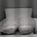 First Organic Cotton Pregnancy Pillow for Sleeping & Baby Feeding made with Natural Kapok Filling  Cooling Nursing & Comfort Pillow for Maternity Support & Side Sleepers  Removable Cover Included! (Plain White)