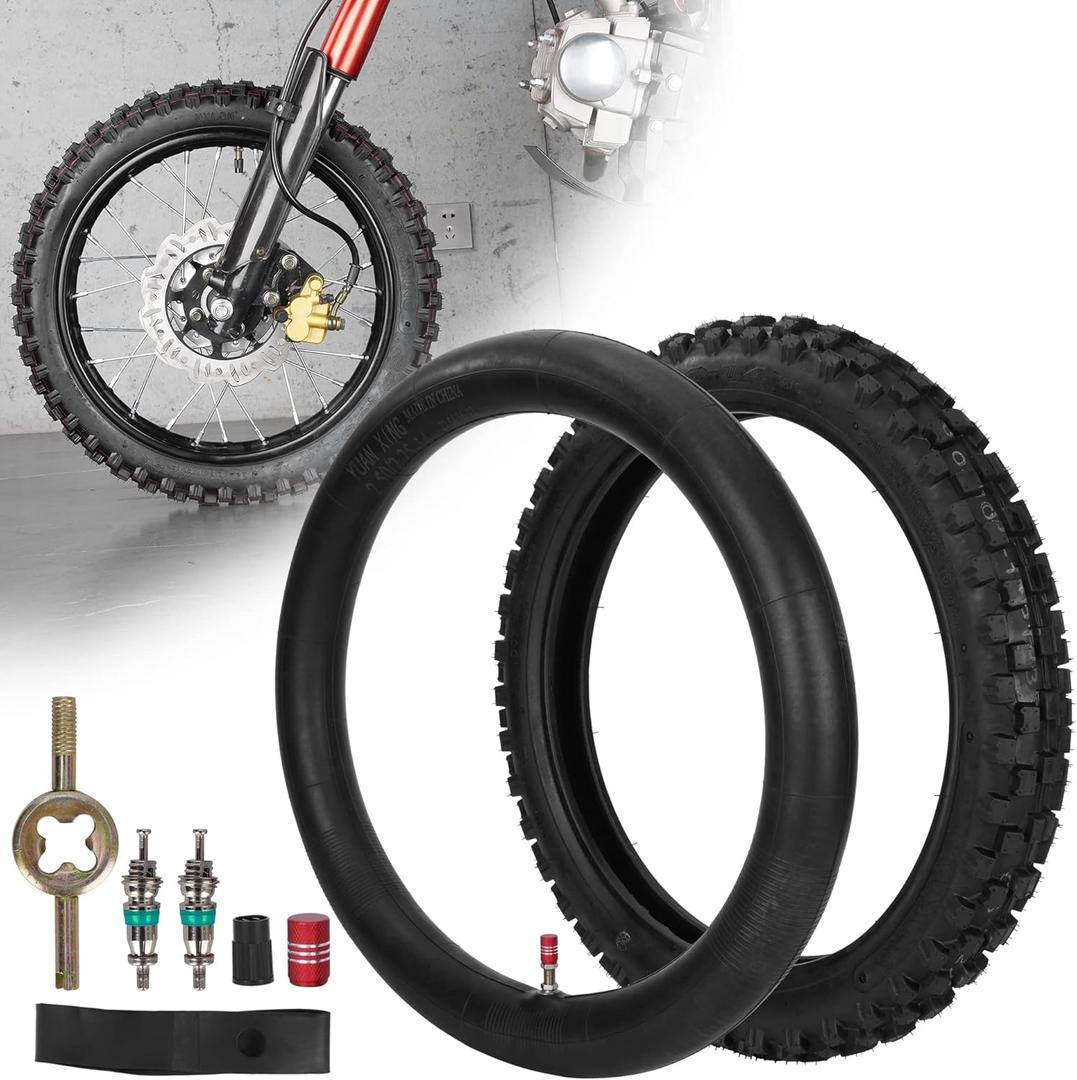 60/100-14 2.50-14 Tire and Inner Tube for 90cc 110cc 125cc SSR CRF XR70 CR60R KLX110 KX60 DRZ DS80 JR80 PW80 TTR90 YZ60 65SX Pit Dirt Bike