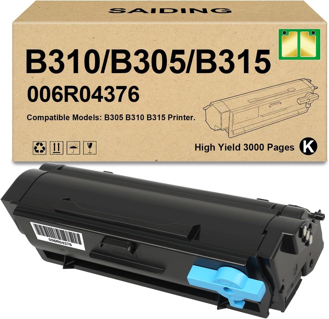 B310 Black 006R04376 Standard Capacity Toner Cartridge Replacement for Xerox B305 B310 B315 Printer(1-Pack)