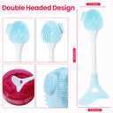 2 x 2 Packs Silicone Face Scrubber Exfoliator, Face Mask Brush Applicator, Facial Cleansing Brush, Pore Cleaning Brush, Pore Scrubber for Face