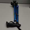 REHAND Walking Cane for Men & Women - Foldable, Adjustable, Lightweight, Self Standing Pivot Walking Cane, Soft Handle Grip, with Travel Bag, Walking Sticks for Seniors & Adults (Blue)