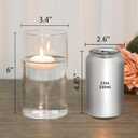 SUPMIND 12pcs Clear Cylinder Vases for Centerpieces, Glass Flower Vases for Wedding Decorations and Home Decor, 6 Inch Glass Hurricane Candle Holder for Table Shelf