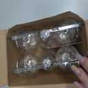 Ascher Vintage LED Edison Bulbs 6W, Equivalent 60W Incandescent, Non-Dimmable, Warm White 2700K, ST58 Antique LED Filament Bulbs with 80+ CRI, E26 Medium Base, Clear Glass, 6-Packs