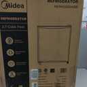 Midea MERM26B0ABB Mini Fridge, 2.7 Cu.ft Energy Star Certified Mini Refrigerator, Adjustable Thermostat, Reversible Door, Low Noise for Dorm, Office, Bedroom, Black