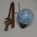 Garden Solar Lights, Decorative LED Honeycomb Glass Ball Garden Stake, Glass and Metal Outdoor Decoration, 4 x 31 Inch (Green)