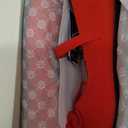 Harborsides Women's Round Toe Flats with Straps (8.5, Red)