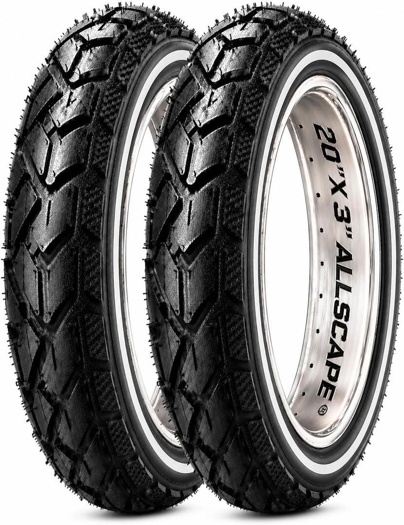 HEB ALLSCAPE 20x4.0 26x4.0 24x4.0 20x3 inch E-Bike Fat Tire,Puncture Resistant Heavy Duty for MTB, All Terrain and Trail Riding High-Density Construction for Durability & Control, U.S.-Based Company