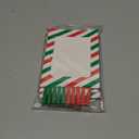 100 Pcs Christmas Paper Photo Frames 4x6 Red and Green Paper Picture Frame with 100 Clip 10 String Kit DIY Hanging Cardboard Photo Holder Christmas Wall Decor Wedding Home