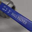 VARMHUS NPT Female 316 Stainless Steel Full Port Ball Valve Vinyl Handle WOG1000 (3")