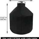 13inch Kamado Grill Cover fit for mini Big Green Egg, kamado Joe and More, Heavy Duty, Waterproof, dust-Proof Cover, 17.5 Dia*23.5 H