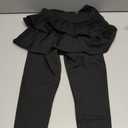 Girls School Uniform Pants Leggings with Skirt Cotton Kids Winter Warm Toddler Tutu Pants