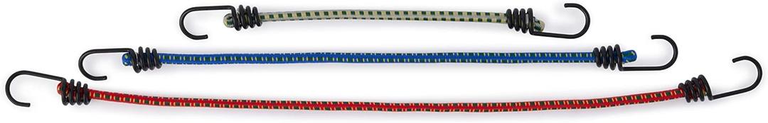 Coleman Company Assorted Stretch Cords, Yellow/Blue/Red