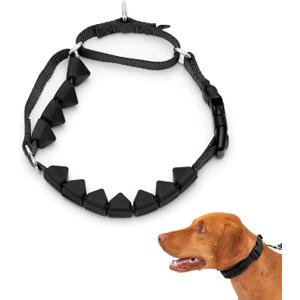 PetSafe Soft Point Training Collar - Helps Stop Pulling - Safer Than Prong or Choke Collars - Teaches Better Leash Manners - No Pull Training Collar with Rubber Points for Dogs - Medium, Black