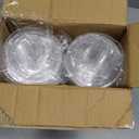 Lilymicky 50 Sets 12 oz Clear Plastic Parfait Cups with Insert & Flat lids, Disposable Yogurt Fruit Cups for Kids, for Dips and Veggies, Breakfast and Snacks