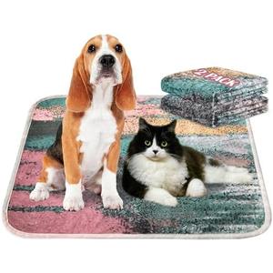 Qeils Washable Pee Pads for Dogs, 2 Pack Reusable Puppy Pads 36"x41" Super Absorbent Leakproof Dog Training Pads, Non-Slip Potty Pads for Crate, Floor, Couch, Whelping Pads Litter Mat Puppy Supplies