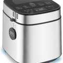 2.5LB Bread Maker with Built-in Electronic Scale, 25-in-1 Bread Machine, Beginner-Friendly with Adjustable Baking & Fermentation, Non-Stick Easy-Clean Pan, Quiet, 15H Delay, Recipes, White