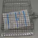 ORDORA Grill Basket, Fish Grill Basket, Rustproof Stainless Steel BBQ Grilling Basket for Meat,Steak etc, Grill Accessories,Grilling Gifts for Men Dad