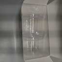 Patelai 4 Pieces Sugar Bowl Acrylic Clear Sugar Bowl with Lid and Salt Spoon Storage Jar with Airtight Lid for Salt, Tea, Spices, Herbs, Condiments(7.1 oz)