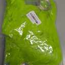 Jansun 33 FT Christmas Lime Green Garland, LED Lighted Faux Fur Ribbon Fabric Trim Xmas Tree Winding Garland Soft Artificial Furry Strip for Christmas Tree Hanging Decoration Holiday Outdoor Decor