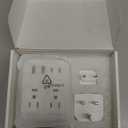 2000W Voltage Converter US to Europe for Hair Dryers, 7-in-1 220V to 110V Converter for European Travel with 3 AC/2 USBA/2 USBC Ports (PD20W), Universal Travel Adapter with Type C G Plug (White)