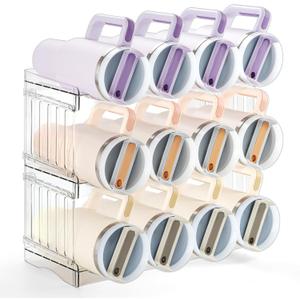 Larger Water Bottle Holder for Stanley Quencher H2.0 Tumbler with Handle, Cabinet Organizer for Stanley Cup Accessories, Kitchen Organizers and Storage for Tumbler Mug Cup Gifts (Larger-12-bottle)