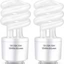 Winkcao CFL Light Bulbs GU24 Base, T3 Spiral 13Watt (60Watt Equ) Soft White 2700K 900lm Compact Fluorescent Light Bulbs, UL Approved, 120v 60Hz, Self Ballasted CFL Bulbs, Pack of 2